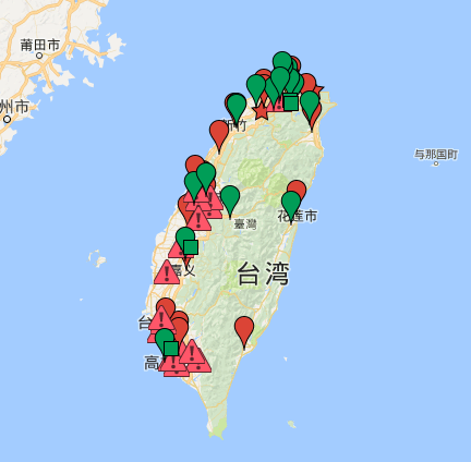 台灣公私立大專院校宿舍門禁/宵禁地圖與統計